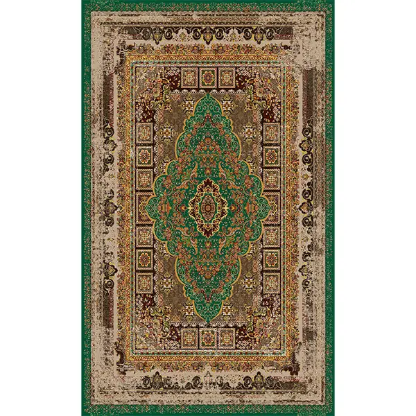 فرشینه و قالیچه طرح مدرن مناسب هال و پذیرایی برند دفه کد 366-2