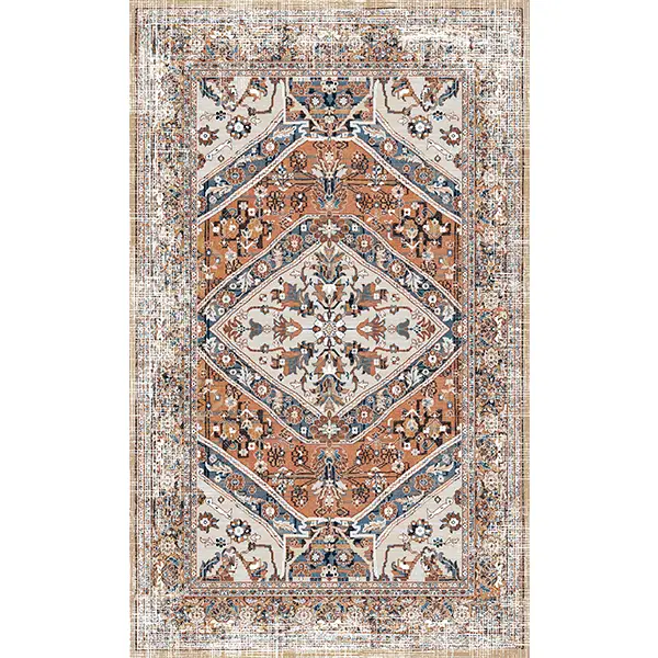 فرشینه و قالیچه طرح گلیم مناسب هال و پذیرایی برند دفه کد 671-2 B