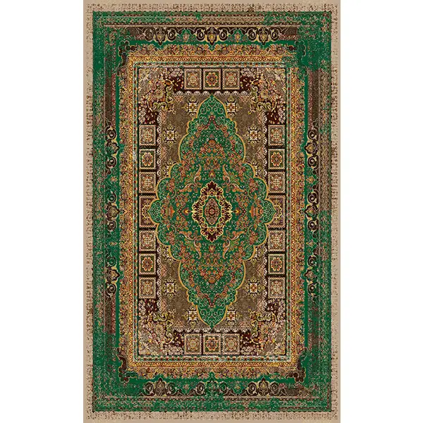 فرشینه و قالیچه طرح سنتی مناسب هال و پذیرایی برند دفه کد 336-3