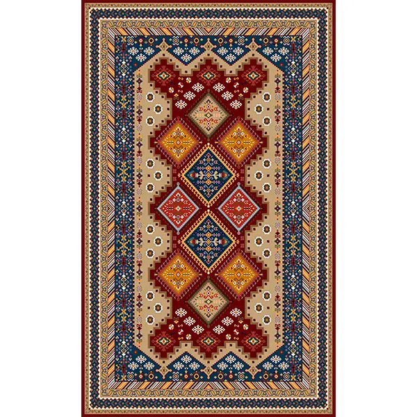 فرشینه و قالیچه طرح سنتی مناسب هال و پذیرایی برند دفه کد 353