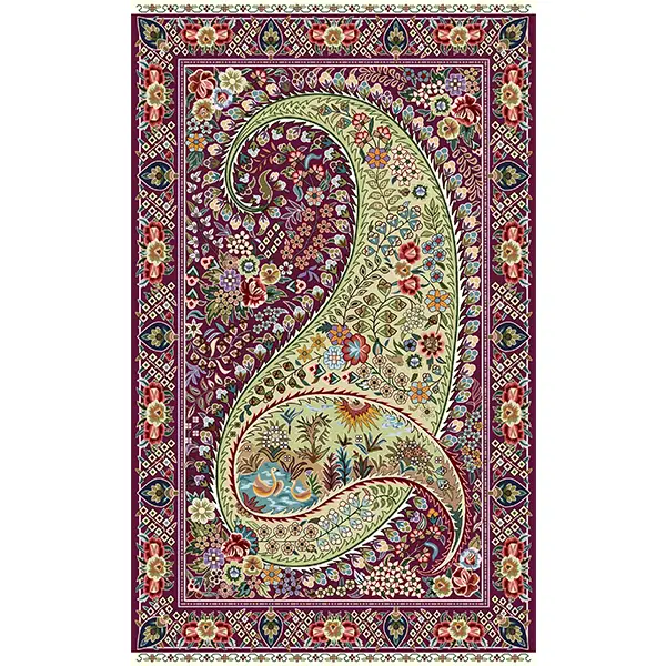 فرشینه و قالیچه طرح سنتی مناسب هال و پذیرایی برند دفه کد 363