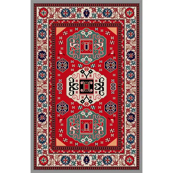 فرشینه و قالیچه طرح سنتی مناسب هال و پذیرایی برند دفه کد 441-1