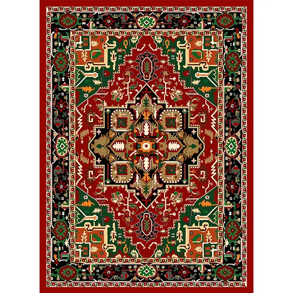 فرشینه و قالیچه طرح سنتی مناسب هال و پذیرایی برند دفه کد 585