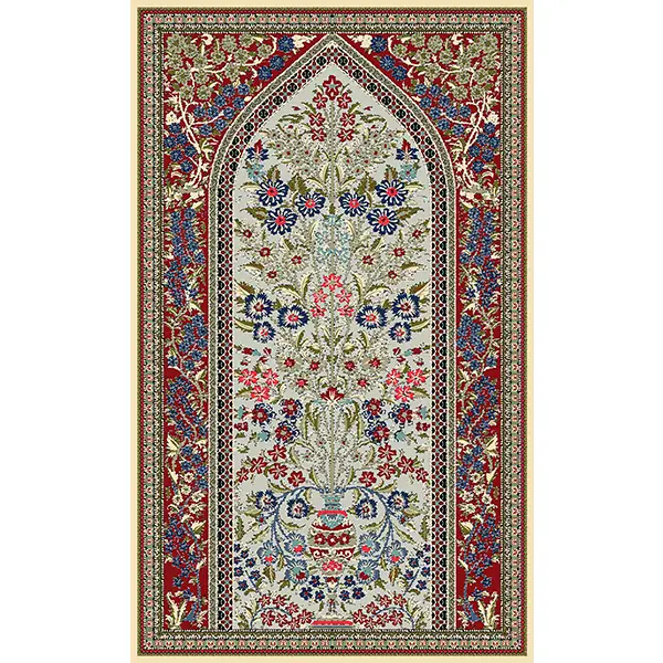 فرشینه و قالیچه طرح سنتی مناسب هال و پذیرایی برند دفه کد 673-1b