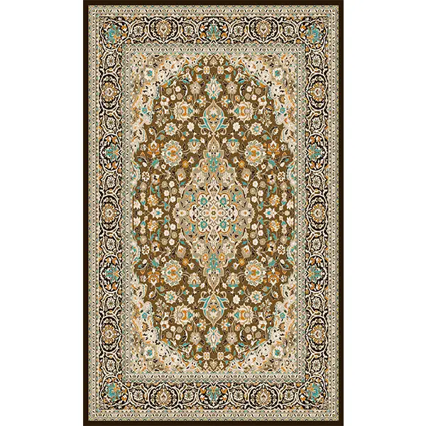 فرشینه و قالیچه طرح سنتی مناسب هال و پذیرایی برند دفه کد 696-3