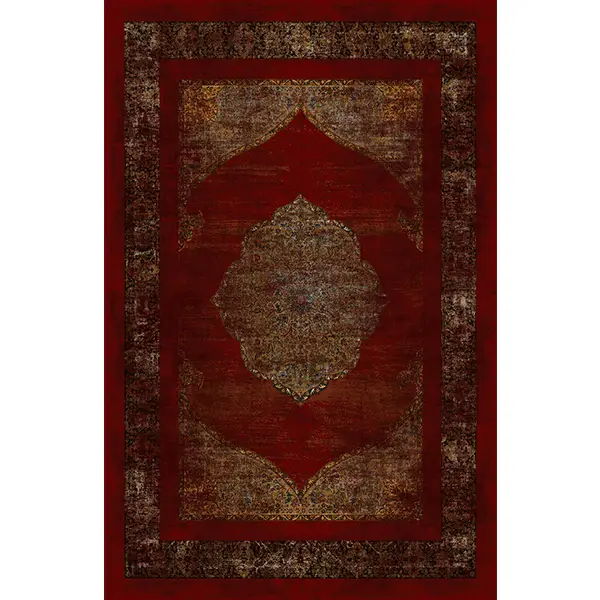 فرشینه و قالیچه طرح سنتی مناسب هال و پذیرایی برند دفه کد 1345-6