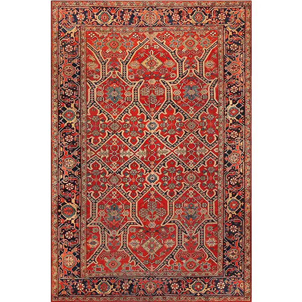 فرشینه و قالیچه طرح گلیم مناسب هال و پذیرایی برند دفه کد 1130-1