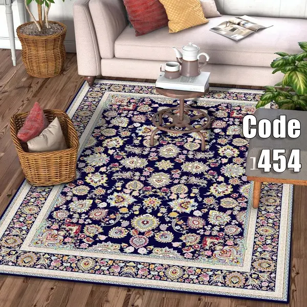 فرشینه و قالیچه ( مستطیل ، گرد ، بیضی ) جنس پارچه شانل ترک طرح سنتی مناسب هال و پذیرایی برند دفه کد 454