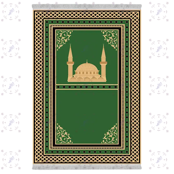 سجاده از جنس فرشینه و رویه پارچه شانل برند دفه کد 1-1
