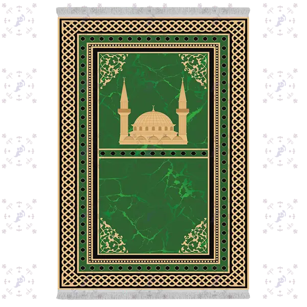 سجاده از جنس فرشینه و رویه پارچه شانل برند دفه کد 1-1N