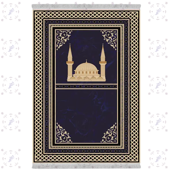 سجاده از جنس فرشینه و رویه پارچه شانل برند دفه کد 1-3N
